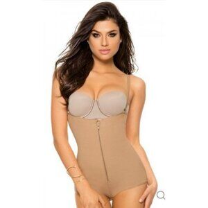 Leonisa Hourglass Figure Classic Bodysuit Shaper SIZE Medium BEIGE NEW